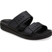 Crocs Brooklyn Buckle Damen Schwarze Sandalen