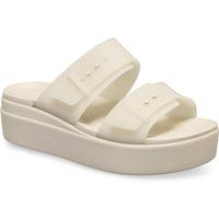Crocs Brooklyn Buckle Low Wedge Damen Sandstein Sandalen