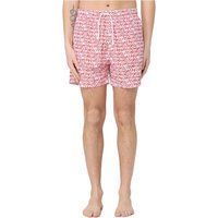 Herren Badeshorts mit rotem Logoprint