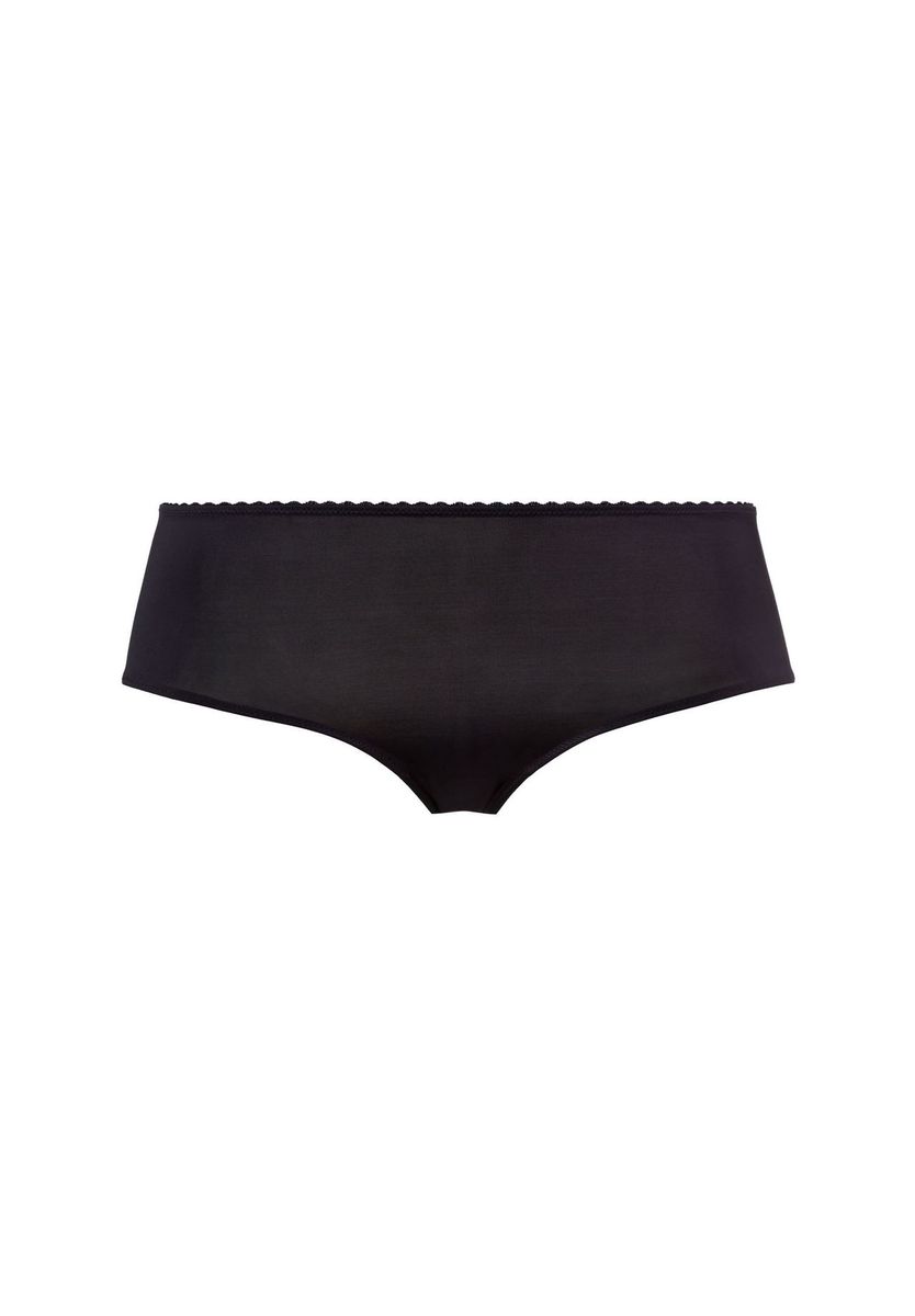 Elegante schwarze Viskose-Satin-Panty