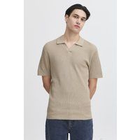 Herren Strickpolohemd mit V-Ausschnitt