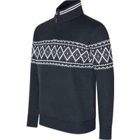 Norweger Muster Half-Zip Pullover