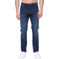 Herren Jeans mit bequemem Schnitt, dunkle Waschung