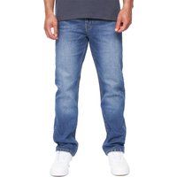 Herren Jeanshose Straight Leg Stretch Denim