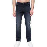 Herren Jeans mit geradem Bein und dunkler Waschung