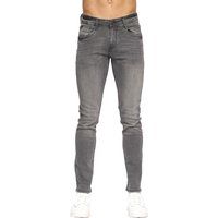 Herren Slim Fit Graue Jeans