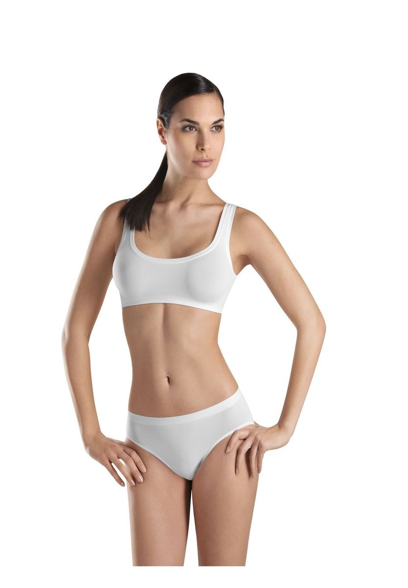 Atmungsaktives trägerloses Bustier-Top mit breiten Trägern