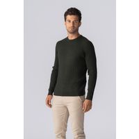 Herren Strickpullover mit Zopfmuster