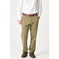 Olivefarbene Performance-Herrenhose in regulärer Passform