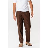 Leichte Baumwoll-Leinenhose mit entspannter Passform