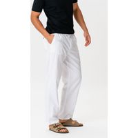 Herren Leinen Loungehose Weiß