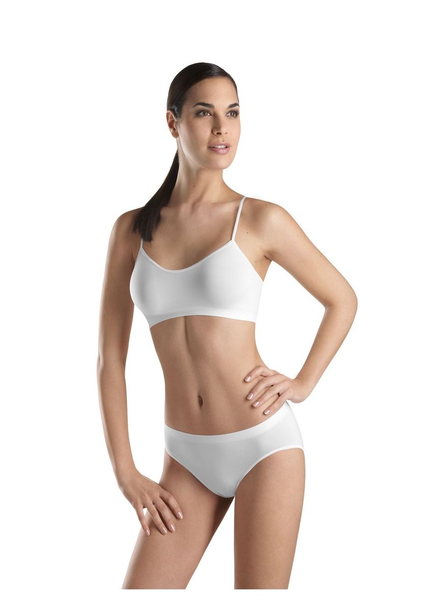 Nahtloses Mikrofaser Spaghettiträger Bralette