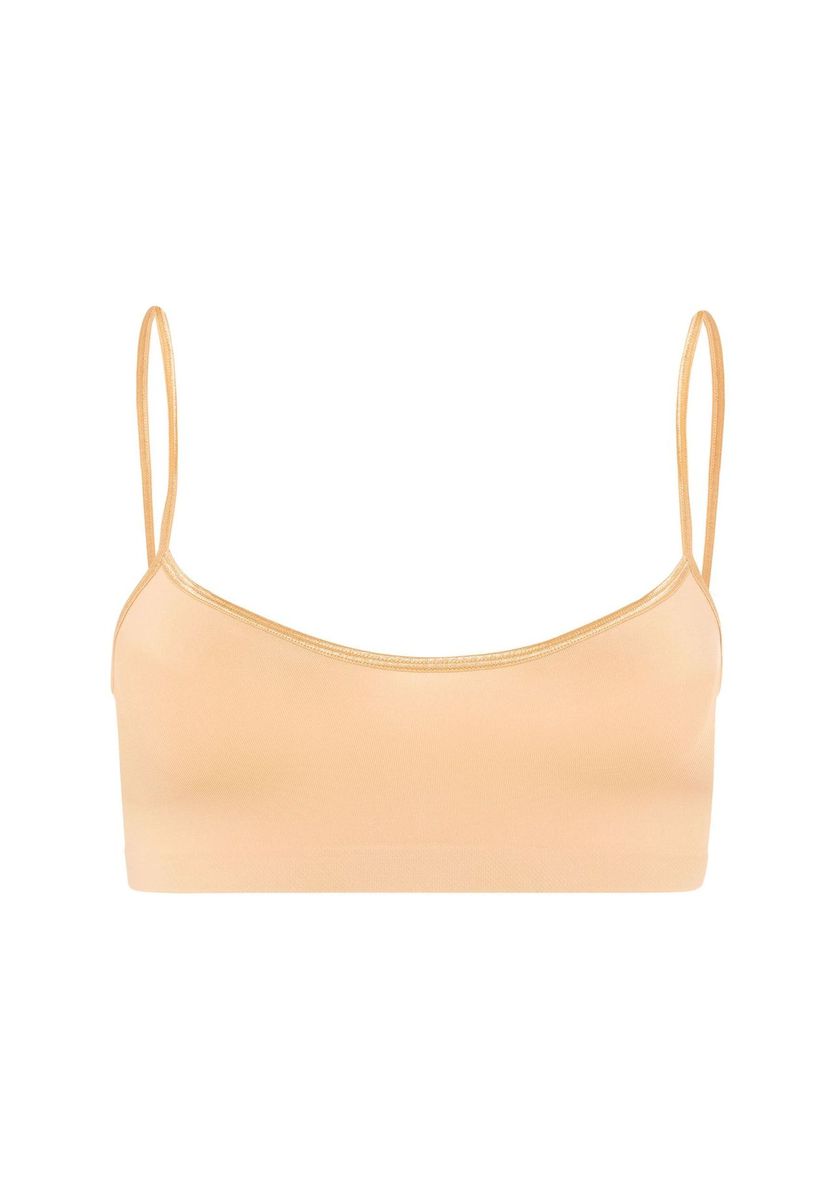 Nahtloses Mikrofaser-Bralette mit Spaghettiträgern