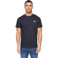 Herren Gestreiftes Baumwoll-T-Shirt mit normaler Passform