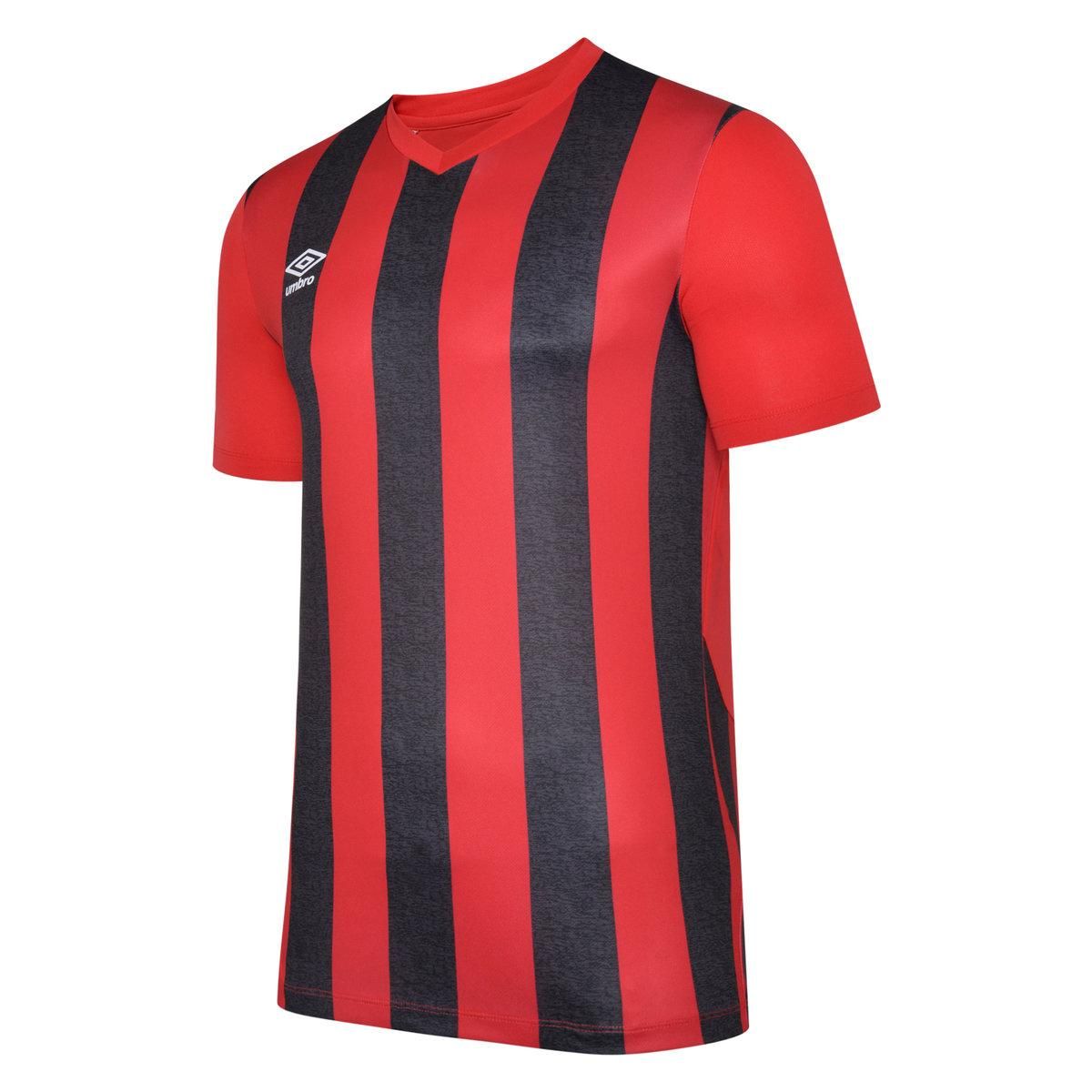 Rot-Schwarz gestreiftes Trikot