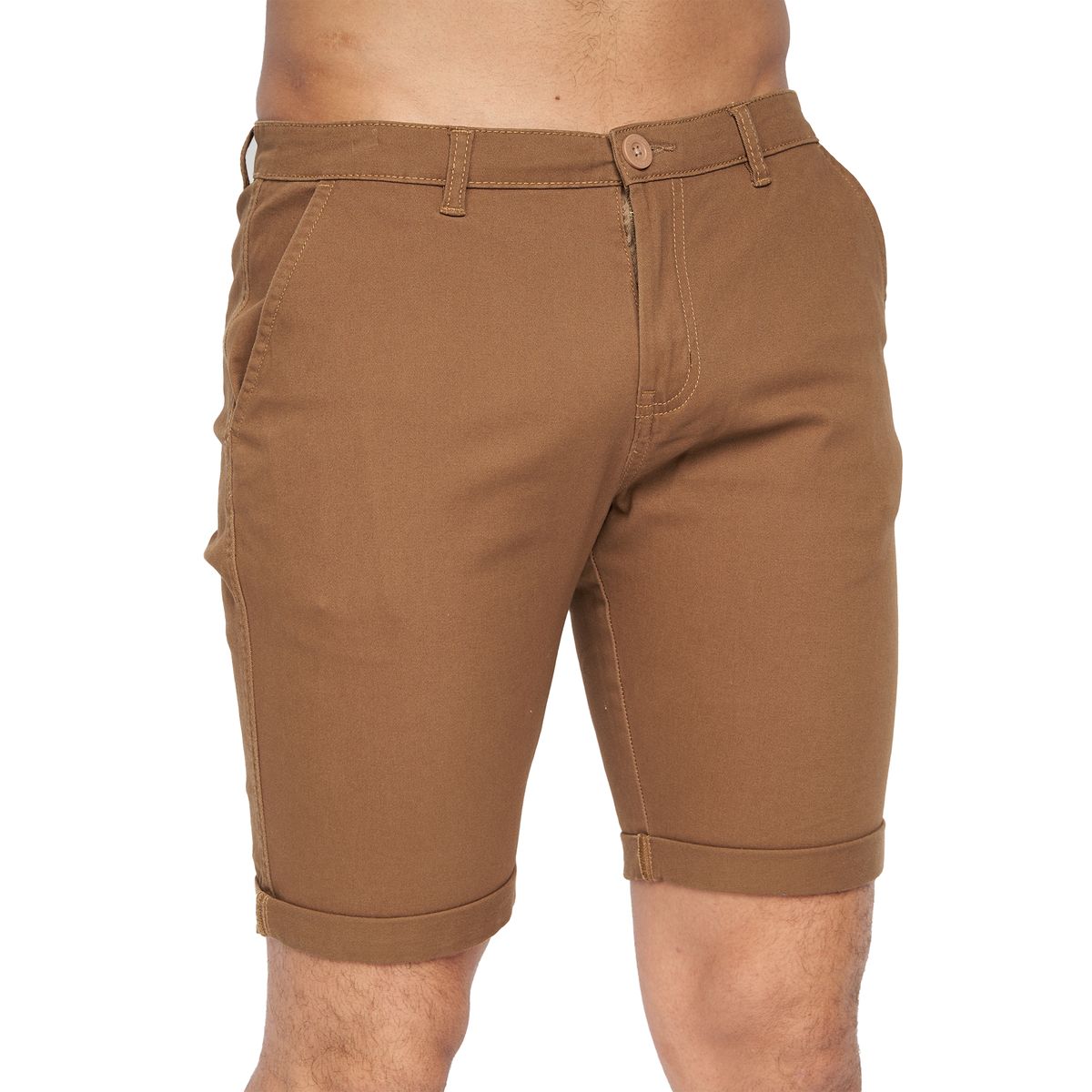 Crosshatch - "Sinwood" Shorts für Herren (Zimt)