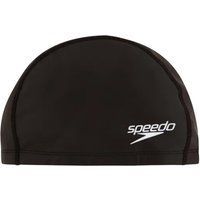 Schwarze Badekappe mit Speedo-Logo