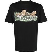 Baumwoll-T-Shirt mit Geparden-Grafik