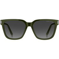 Quadratische Sonnenbrille mit grünem Rahmen