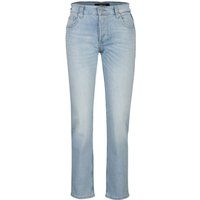Jeans mit geradem Bein in heller Waschung