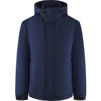 Gesteppte Winterjacke mit Kapuze in Marineblau