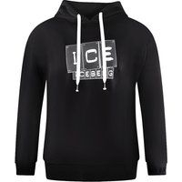 Schwarzer Hoodie mit Grafikdruck