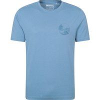 Herren Camping Sketch Grafik T-Shirt