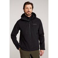 Mountain Warehouse - "Radius" Softshelljacke für Herren (Schwarz)