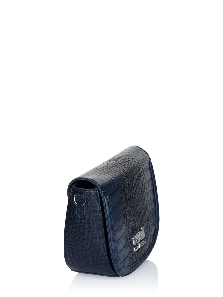 Strukturierte Bowling-Tasche aus Kunstleder