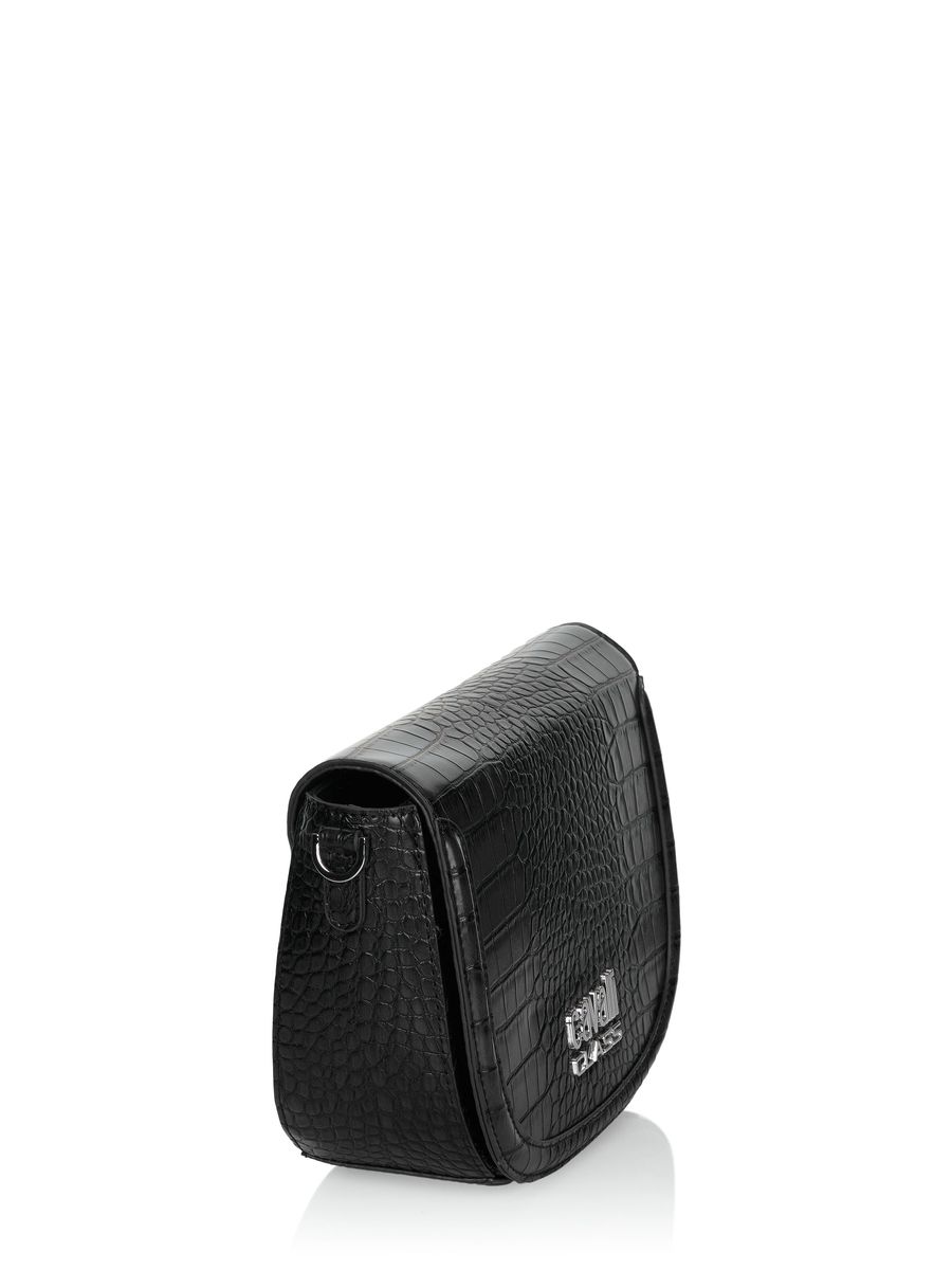 Strukturierte Bowling-Tasche aus Kunstleder