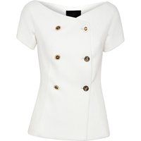 Kurzärmliger zweireihiger Blazer