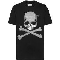 Grafik Schädel und Knochen Baumwoll T-Shirt