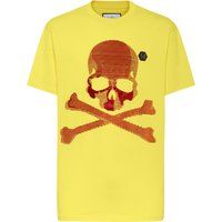 Grafik Schädel und Knochen Baumwoll T-Shirt