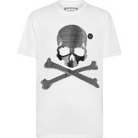 Grafik Schädel und Knochen Baumwoll T-Shirt
