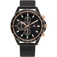 Klassische schwarze Multifunktions-Chronographenuhr