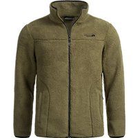 Herren Sherpa Fleece Jacke mit Reißverschluss