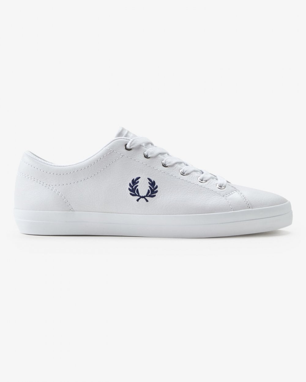 Schlichte Leder-Court-Sneakers