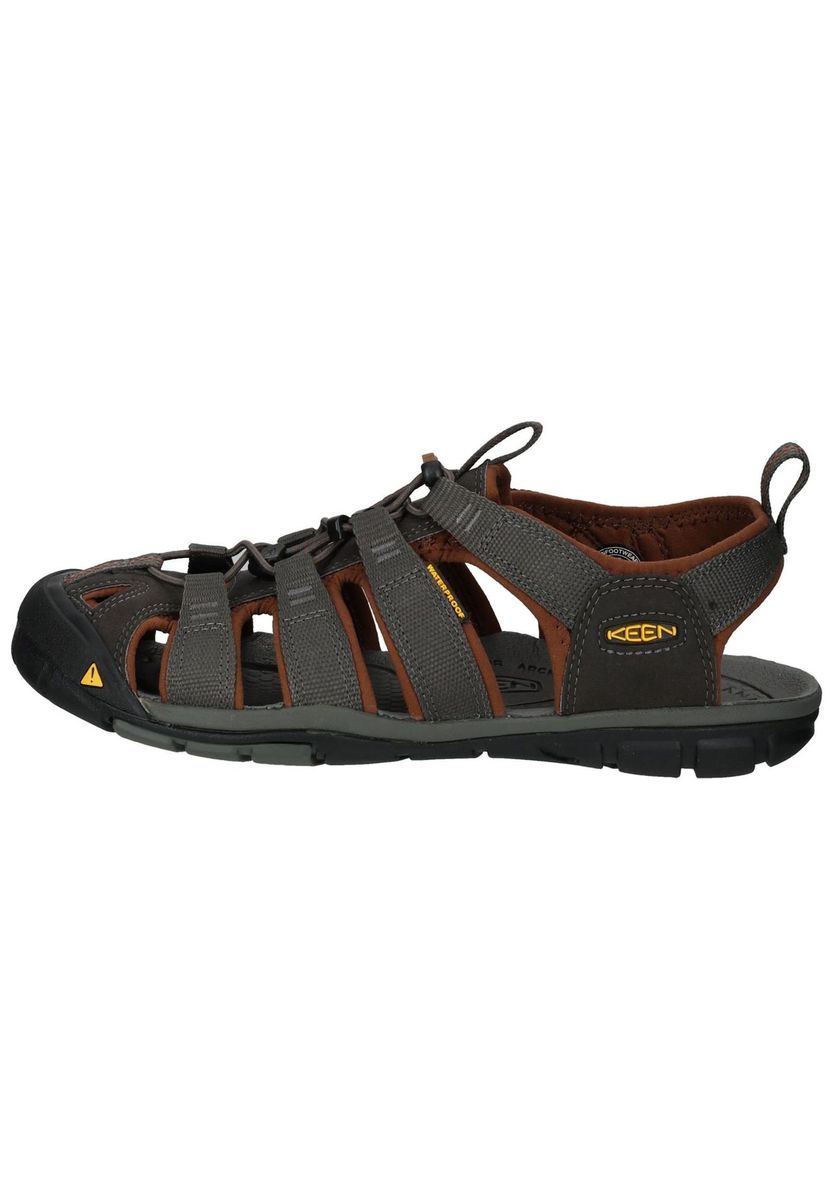 KEEN Sandalen "Clearwater", Schnellschnürsystem, atmungsaktiv, für Herren, grau, 42