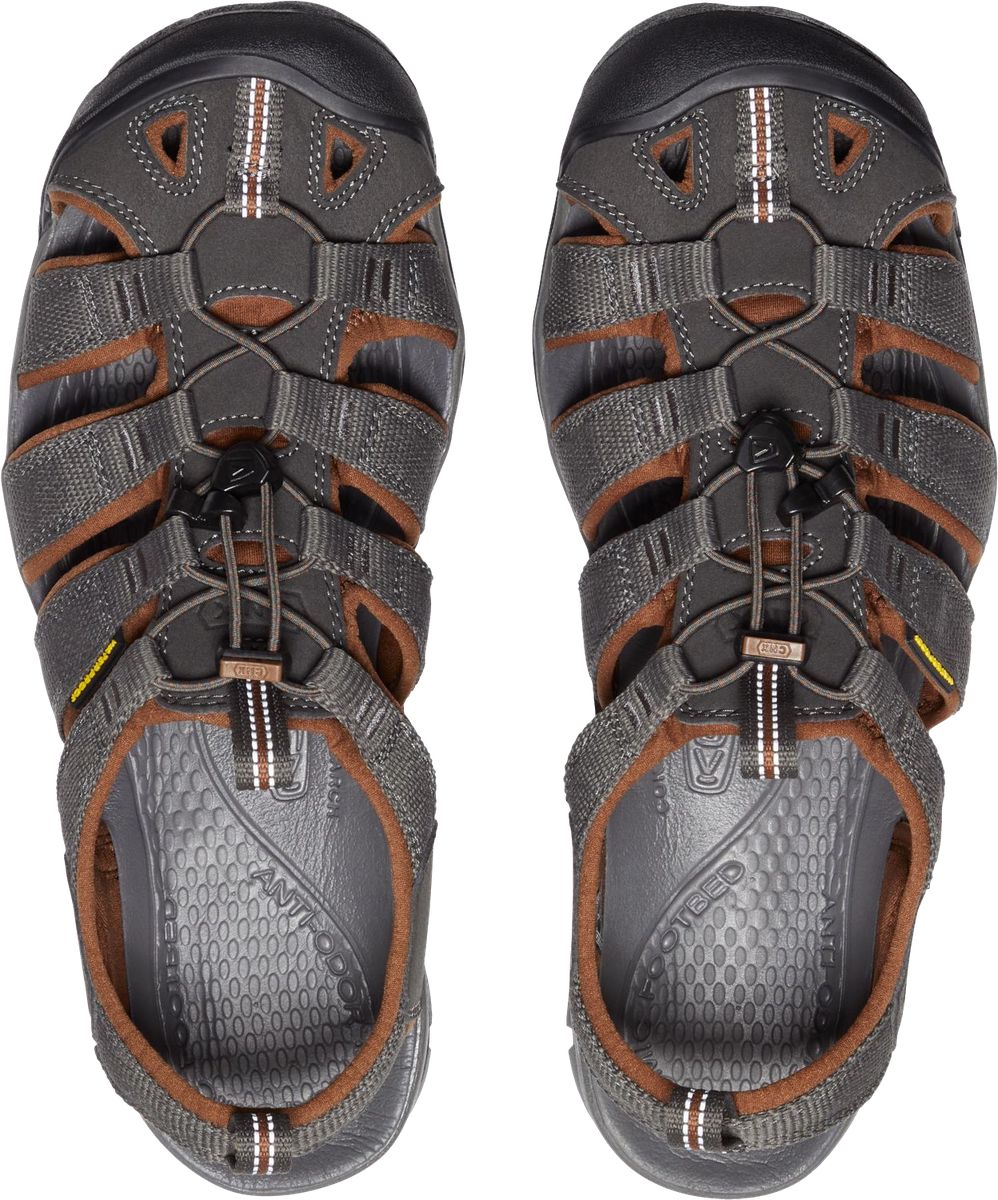 KEEN Sandalen "Clearwater", Schnellschnürsystem, atmungsaktiv, für Herren, grau, 42