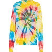 Tie-Dye Strickpullover mit Rundhalsausschnitt