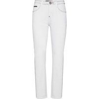 Boyfriend-Fit Jeans mit Schmucksteinen