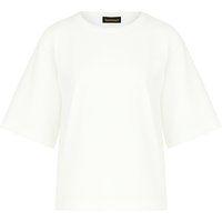 Übergroßes Baumwoll-T-Shirt mit Ellenbogenärmeln