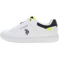 Klassischer Sneaker in Weißer Leder-Optik