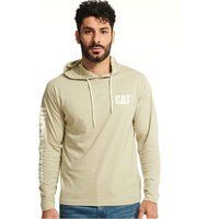 Caterpillar Kapuzenlangarmshirt aus Baumwolle für Herren in Beige