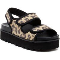 Rocket Dog Balmy Dexter Damen Textil Sandalen in Beige/Schwarz