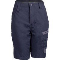 Hard Yakka Raptor Active Baumwoll-Damenknielange Shorts in Schwarz