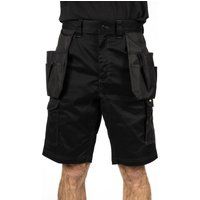Caterpillar Essential Stretch Holster Polyester Herren Arbeits Shorts Schwarz