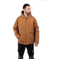 Caterpillar Kapuzen-Sherpa-Fleecejacke für Herren in Bronze
