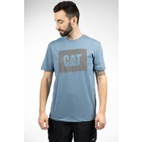 Caterpillar Grafik Baumwoll Herren Blau T-Shirt