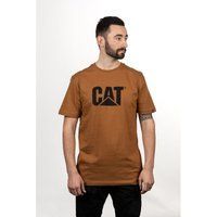 Caterpillar Markenlogo Baumwoll-Herren T-Shirt Bronze